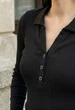 Боди женское Стаф черное однотонное базовое Staff bl black S (388606) - изображение 3