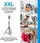 Кольцевая LED лампа с штативом Grunding XXL Черная Б/В 100613926 - изображение 5