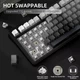 Механічна бездротова (Bluetooth + 2,4G) клавіатура з HOT SWAP Attack SHARK X85, 82 Key, RGB, Win/Mac OS, УКР/АНГЛ, Gradient Black/Чорна (X85GB) - зображення 10
