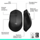 Миша комп'ютерна бездротова Logitech M280 / DPI 1000 / USB / Чорний (910-004287) - зображення 9