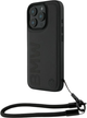 Etui plecki BMW Signature Leather Wordmark Cord do Apple iPhone 16 Pro Black (BMHCP16L23RMRLK) - obraz 1