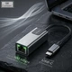Перехідник Earldom ET-NC2 USB Type-C на RJ45 Ethernet LAN мережева карта 100 Мбіт/с адаптер для ноутбука та планшета Space Gray (12 см) - изображение 3