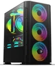 Корпус 2E Gaming CALLEO Black, без БЖ, Mini Tower, для Micro ATX / Mini ITX, 2xUSB 2.0, 1xUSB 3.0, 4x120 ARGB Fan, бічна панель із загартованого скла (2E-GB700) - зображення 1