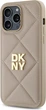 Etui plecki DKNY Quilted Stack Logo do Apple iPhone 14 Pro Max Beige (DKHCP14XPQDSLE) - obraz 2