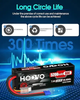 Комплект акумуляторів Hoovo 2S 7.4V 5200mAh 80C LiPo EC3: Батареї для RC-моделей, машин, дронів та катерів — 2 шт - зображення 4