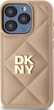 Etui plecki DKNY Quilted Stack Logo do Apple iPhone 15 Pro Beige (DKHCP15LPQDSLE) - obraz 3
