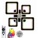 Люстра потолочная светодиодная с музыкальной колонкой и RGB подсветкой VALESO YZD1275 Черный - изображение 1