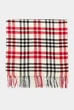Чоловічий білий картатий вовняний шарф CHECK TWILL SCARF Gant OS 9920165 - изображение 2