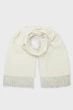 Жіночий білий шерстяний шарф WOOL WOVEN SCARF Gant OS 4920203 - зображення 1