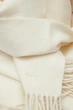 Жіночий білий шерстяний шарф WOOL WOVEN SCARF Gant OS 4920203 - зображення 4