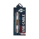 Кабель USB 2.0 AM/BM длина 0.8 м., белый, GOLD plated, блистер - изображение 2