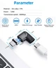 Магнітний адаптер 120W Type C – USBC кут 90 градусів з конектором Швидка зарядка PD Передача даних (BLACK) - зображення 12
