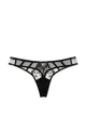 Комплект Victoria's Secret бюстье корсет + трусики тонг - 34B - L - Черный - изображение 7