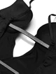 Боді Plunge Convertible Shine Bodysuit - S - Чорний - зображення 4