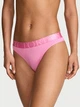 Трусики Victoria's Secret Logo Cotton Thong Panty - Розовый - M - изображение 1