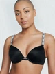 Комплект білизни Victoria's Secret Shine Strap Push-Up Bra - 34C - M - Чорний - зображення 2