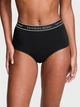 Хлопковые трусики брифы Victoria's Secret Cotton Logo Cotton Modern Brief Panty - XS - Черный - изображение 1