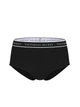 Хлопковые трусики брифы Victoria's Secret Cotton Logo Cotton Modern Brief Panty - XS - Черный - изображение 3