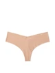 Комплект білизни Вікторія Сикрет Lightly Lined Smooth Strapless Bra + Thong Panty - 32B - S - Бежевий - зображення 3