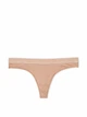 Хлопковые трусики тонг Victoria's Secret Logo Cotton Thong Panty - L - Бежевый - изображение 3