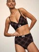 Бавовняні трусики Victoria's Secret Cotton Logo Cotton Modern Brief Panty (чорний) - XS - Чорний - зображення 3