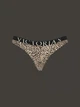 Трусики Victoria's Secret Logo Cotton Thong Panty - Леопардовый - L - изображение 3