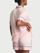 Пижама Victoria's Secret Satin Short Pajama Set - M - Розовый - изображение 3