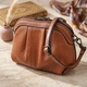 Сумка кросс боди через плечо женская из натуральная кожи Vintage leather-22895 Коричневая - изображение 13