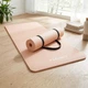 Коврик для фитнеса и йоги Gymtek NBR 1,5 см 182х60 см Peach + ремешок - изображение 1