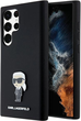 Etui plecki Karl Lagerfeld Silicone Ikonik Metal Pin do Samsung Galaxy S23 Ultra Black (KLHCS23LSMHKNPK) - obraz 1