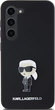 Etui plecki Karl Lagerfeld Silicone Ikonik Metal Pin do Samsung Galaxy S23 Plus Black (KLHCS23MSMHKNPK) - obraz 3