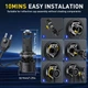 LED Мини-линзы H7 110W 6000K для ближнего света, 2 шт. Яркий и надежный свет - изображение 4