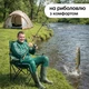 Стул туристический раскладной со спинкой и чехлом встроенный подстаканник нагрузка до 120 кг для рыбалки и пикника - изображение 7