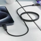 Кабель ACEFAST C10-03 Type-C to Type-C 3A, 60W, 1.2m, silicone, zinc connectors, Black (6974316283119) - изображение 5