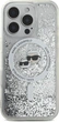 Панель Karl Lagerfeld Liquid Glitter Karl&Choupette Head Magsafe для Apple iPhone 16 Pro Transparent (KLHMP16LLGKCSGH) - зображення 3