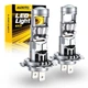 LED лампы H7 с мини линзами 80W – мощный белый свет 6000K для автомобилей - изображение 1