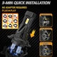 LED лампи H7 90W з активним охолодженням та Canbus, 2 шт для яскравого світла - зображення 3
