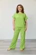 Костюм жіночий Estilo повсякдений-casual креп салатовий 02-117 54р - зображення 1