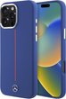 Панель Mercedes-Benz Silicone Red Stripe MagSafe для Apple iPhone 16 Pro Max Navy (MEHMP16X23SUMRV) - зображення 1