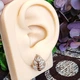 Серьги Xuping Jewelry длина 1.7см ширина 1.2см медицинское золото позолота 18К с1611 - изображение 4