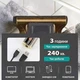Профессиональный триммер VGR Gold для бороды и волос аккумуляторный 1500mAh 5W с LED дисплеем и насадками 1–4 мм (37О) - изображение 5