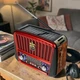 Радиоприемник GOLON аккумуляторный с солнечной панелью USB SD FM AM SW портативное радио колонка красный (S554-XR) - изображение 3