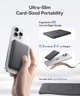Повербанк Baseus PicoGo Magnetic 10000mAh 27W (MagSafe, бездротова зарядка, ультратонкий, з кабелем USB-C) Чорний - зображення 4