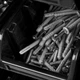 Настенная панель Kistenberg пластиковая 78х78 см 63 контейнера черные с крышками (723808) - изображение 6