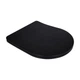Сидіння для унітаза Qtap (Robin 490) 425x363x50 мм, Matt Black, з мікроліфтом Slim Duroplast, Quick Release QTSC179MB48676 - зображення 1