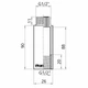Thermo Alliance Forte Удлинитель хромированный 1/2"ВН 90 мм TAF1301590 - изображение 2