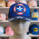 Детская кепка тракер Капитан Америка (Captain America) с сеткой, регулируемая, 53–56 см, черная, с принтом - изображение 4