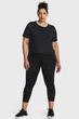 Жіноча футболка чорна Motion SS Under Armour 3X 1380167-001 - зображення 2