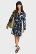 Жіноча темно-синя сукня з візерунком REL SAILING PRINT SHIRT DRESS Gant 36 4503388 - изображение 1
