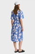 Жіноча синя сукня з візерунком REL FLORAL PRINT SS DRESS Gant 36 4503407 - изображение 2